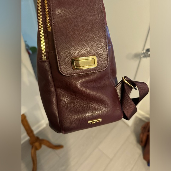 Tumi Gemma Leather Backpack in Cordovan - Picture 10 of 14